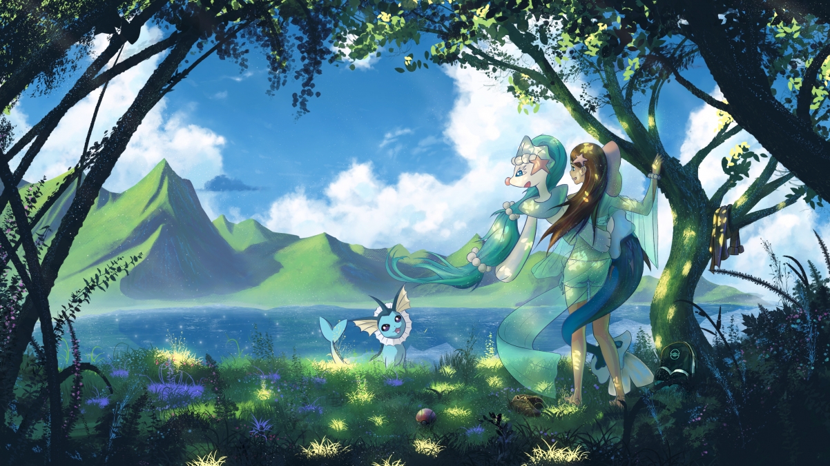 COMISSION - anime style background 动物人物风景4k壁纸